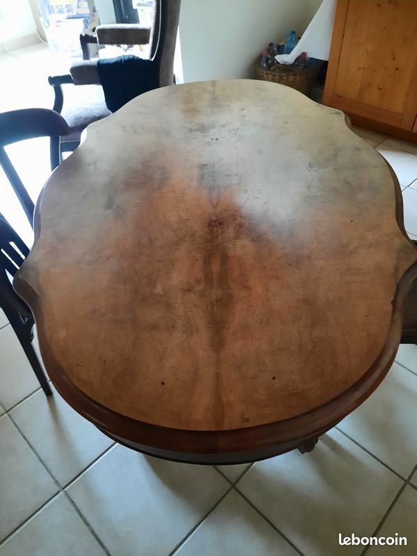 Table gueridon bois louis 15 (image 2)