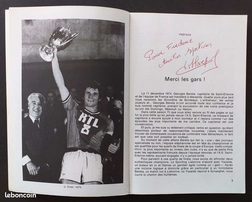 Livre ASSE Finale 1976 – Édition Collector – Multicolore – Unisexe