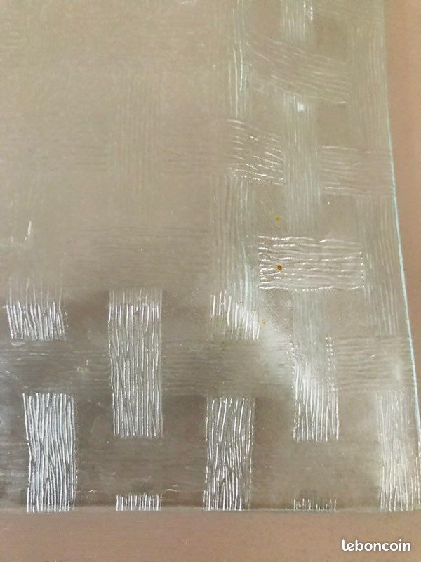 2 plats carré verre transparents à motifs (image 3)