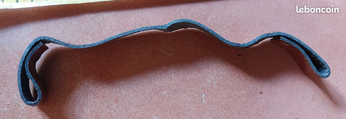 Sangle de sac en cuir rose (image 2)