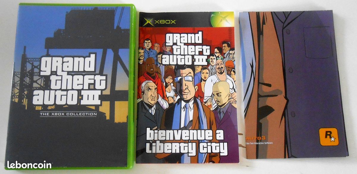 Grand Theft Auto III (GTA 3) Xbox Fr avec Notice et Carte Jeux vidéo