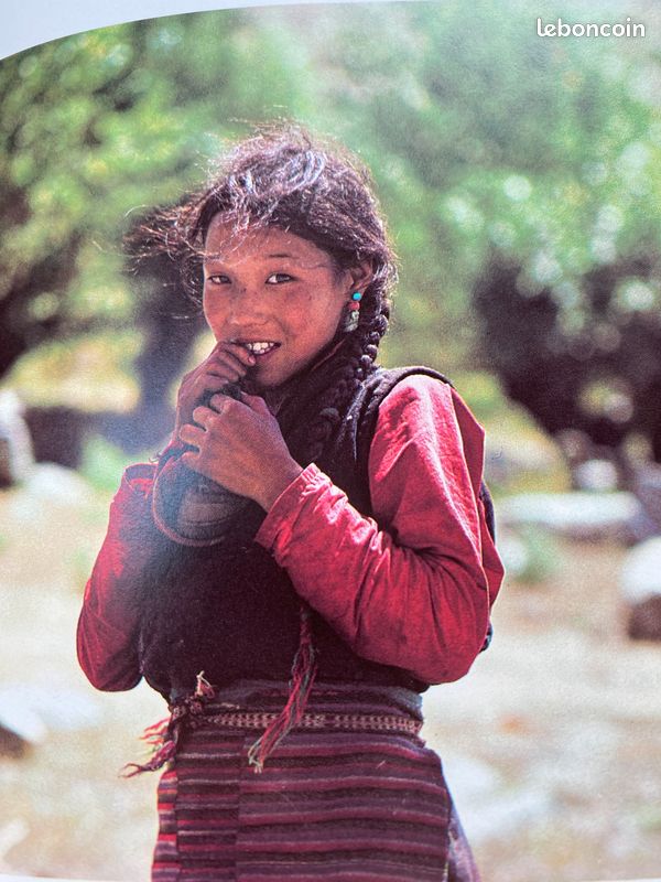 2 longueurs de tissus fabriqués à la main, rapportés du Tibet en 1986 (image 8)