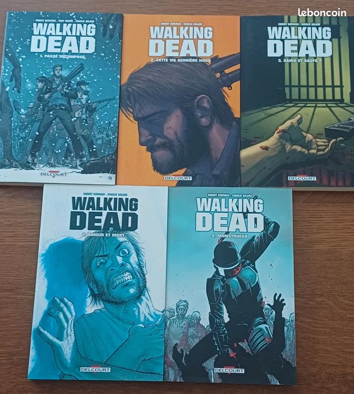 Walking Dead Tomes 1 à 5 - Robert Kirkman - BD Zombies - Delcourt (image 1)