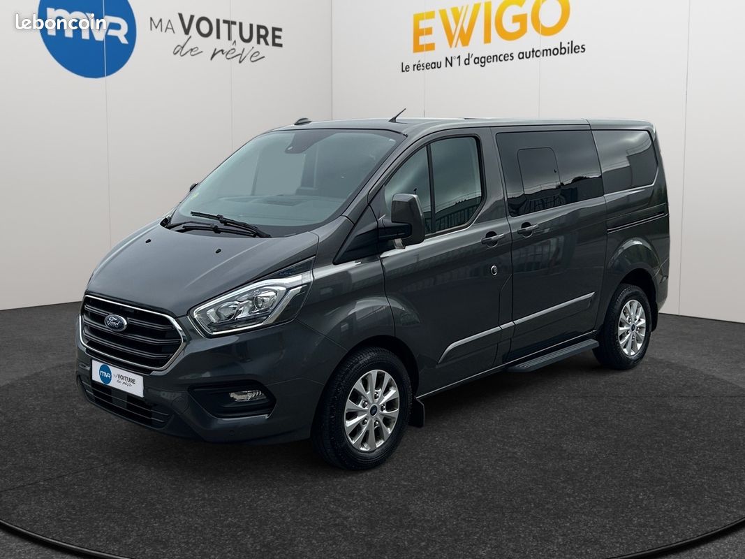 FORD TRANSIT CUSTOM CABINE APPROFONDIE 170CV BVA LIMITED 6 PLACES - CAMÉRA + ATTELAGE -PAS DE TVa (image 1)