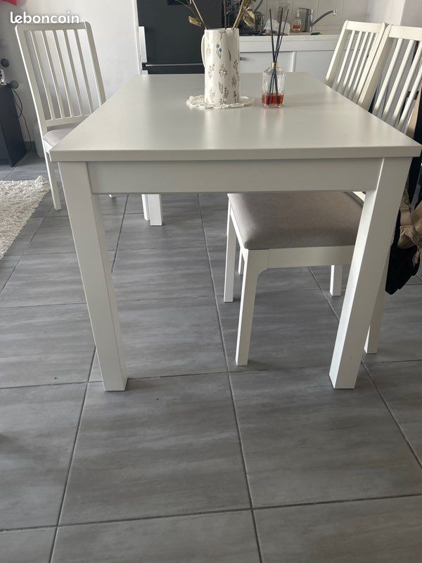 Table extensible et chaise ikea Laneberg et Ekedalen (image 2)