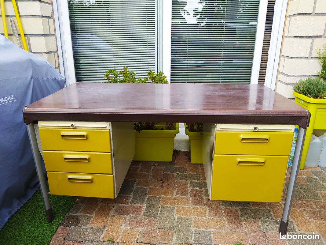 BUREAU MÉTALLIQUE vintage (image 3)