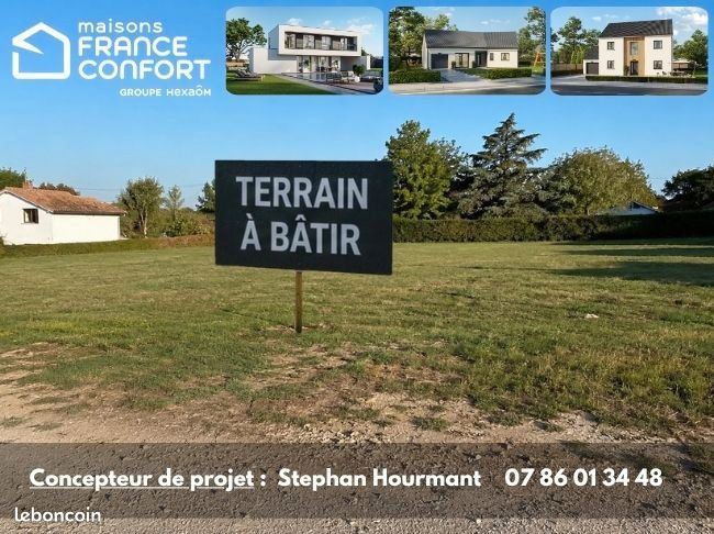 Terrain 1 065 m² Les Ormes Sur Voulzie · à Les Ormes-sur-Voulzie · 74 100 €