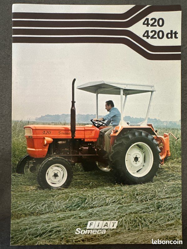 Brochure prospectus tracteur Fiat someca 4 pages (image 1)
