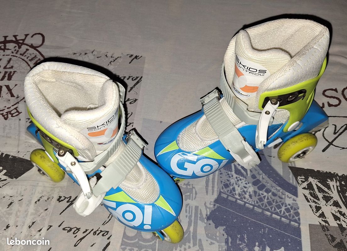 Rollers INLINES/TRISKATES Verstelbaar 2 in 1 SKIDS Control Blauw 27-30