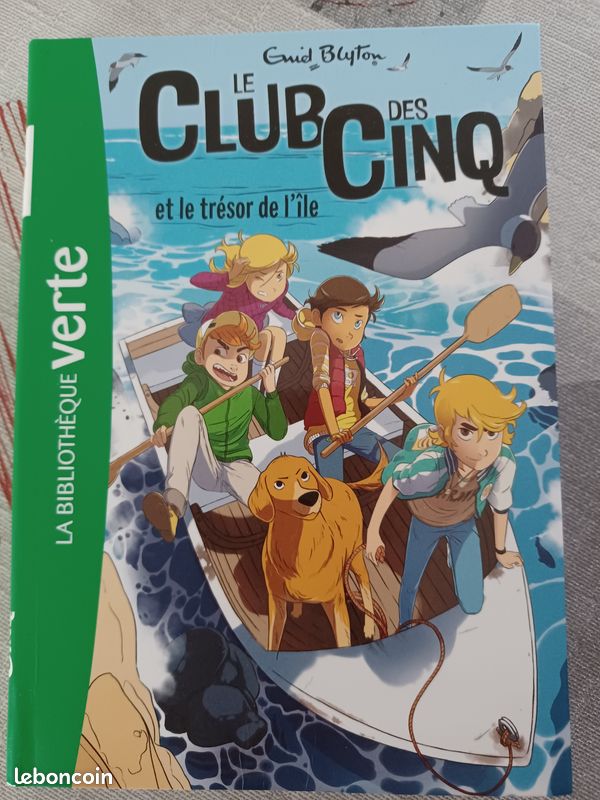 Lot 5 tomes (1 à 5) le club des cinq bibliothèque verte 8-12 ans (image 1)