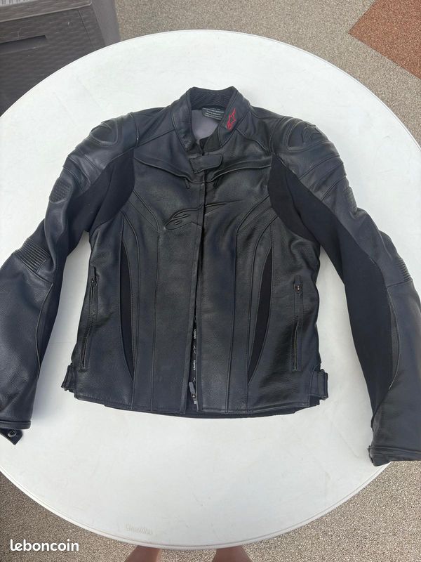 Blouson cuir moto Alpinestars Stella (image 1)