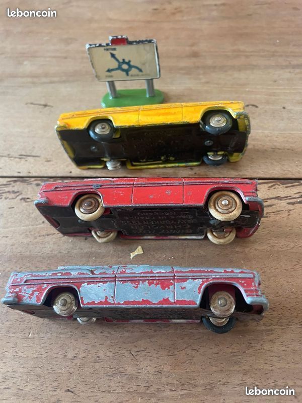 Lot de 3 Dinky Toys France Chrysler New Yorker « à restaurer » réf : 24A 🇫🇷 (image 5)