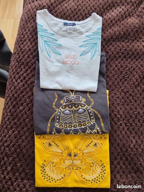 Lot de 3 t-shirts pour fille de 10 ans Okaidi (image 4)