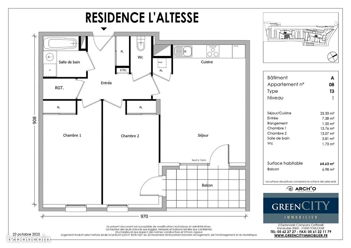 Appartement 3 pièces 65 m² · à Thoiry · 65 m² · 399 900 €