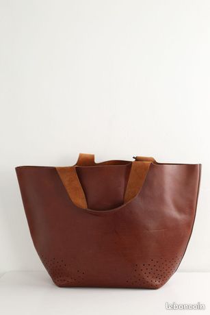 ROBERT CLERGERIE PARIS SUPERBE ET RARE TOTE BAG SAC CABAS EN