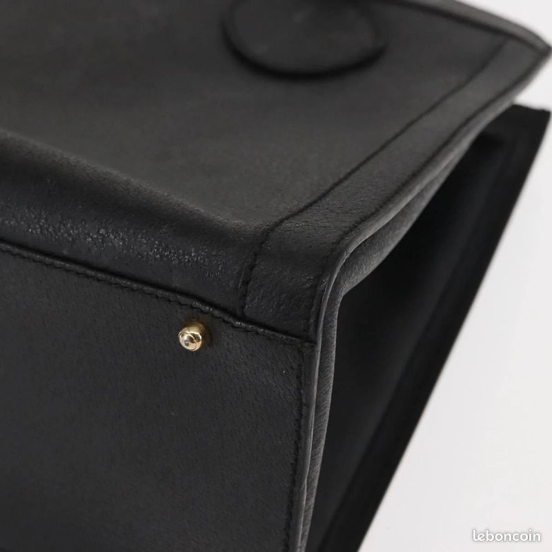 Sac à main GUCCI Bamboo en cuir Noir/Doré 0021186 0260 FM18 (image 11)