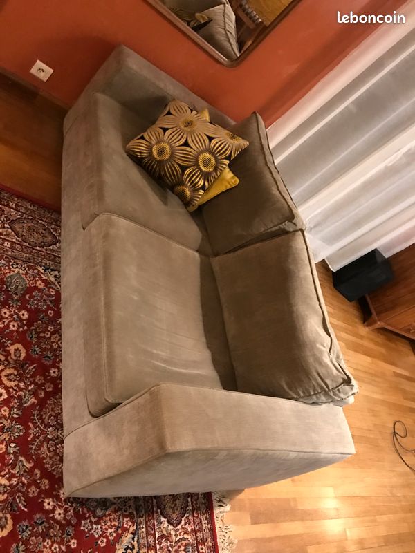 Canapé beige taupe (image 2)