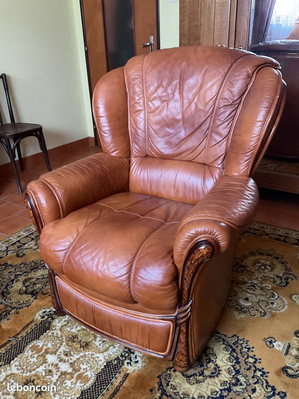 Fauteuil cuir (image 1)