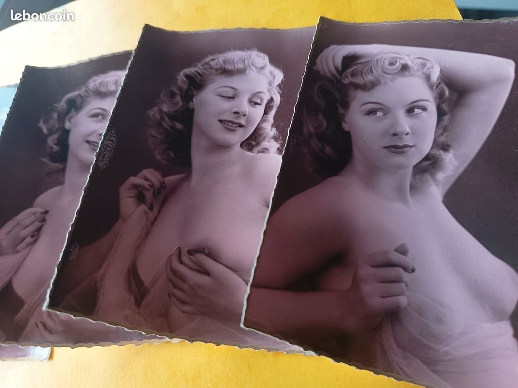 Rare série carte postale 1940 érotique Femmes nue / - Collection