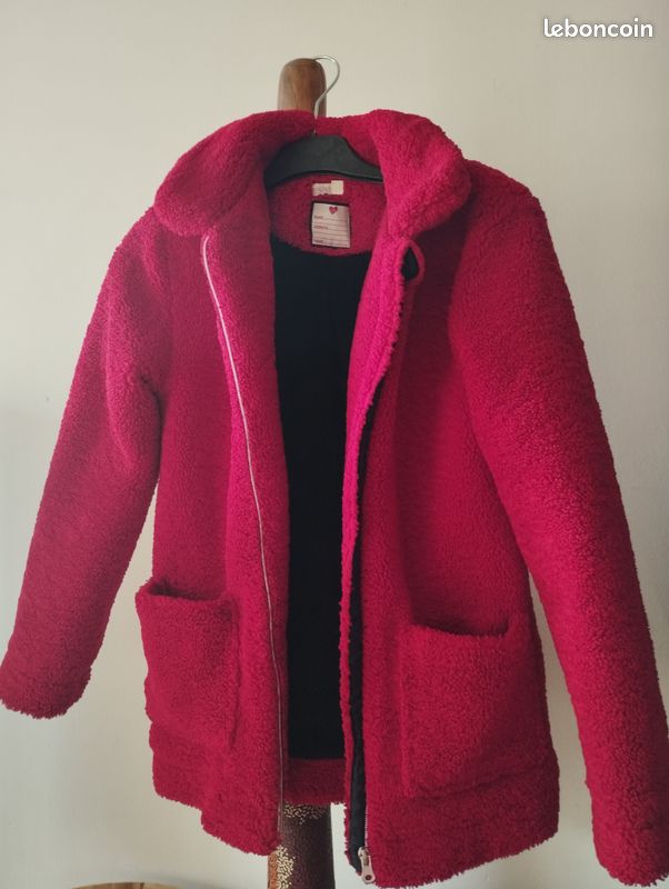 Manteau rouge 12 ans 152 cm (image 1)