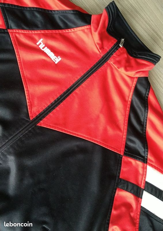 Veste Hummel Vintage Années 90 - Homme Taille M (40) - Bleu/Blanc/Violet - Très Bon état