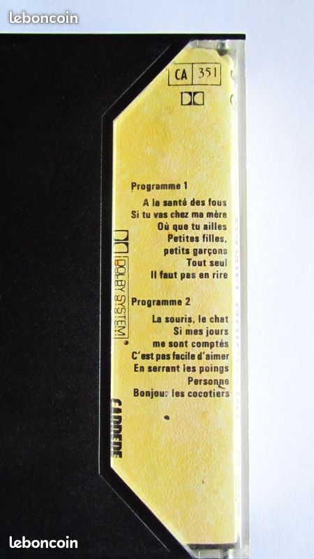 Cassette audio / Daniel GUICHARD 1980 (image 2)