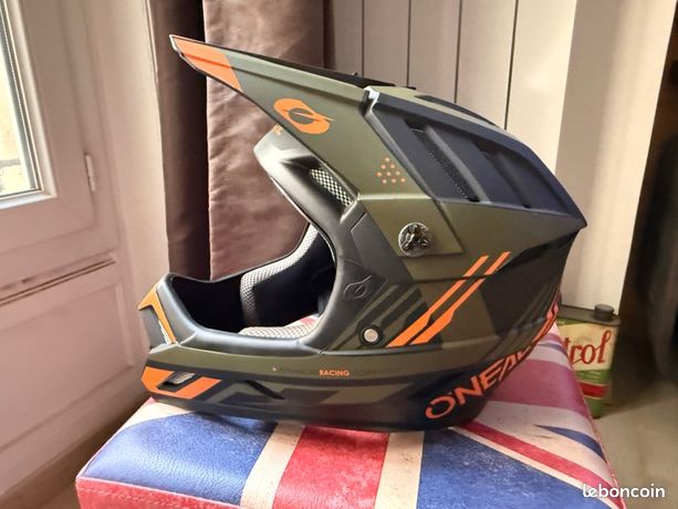 ONeal Casque VTT Blade Strike Homme (Blanc/Rouge) | .f