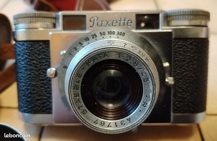 Appareil photo vintage Braun Super Paxette 35 mm Pointar 2.8 45 mm objectif et étui - France