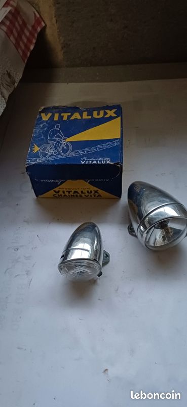 TRÈS GROS PHARE de vélo ancien Année 30/40's De Marque Vitalux EUR 40,00 - FR