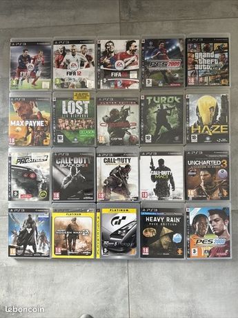 PS3 Lot 10 Jeux FIFA Call Of Duty Quake Wars Battlefield