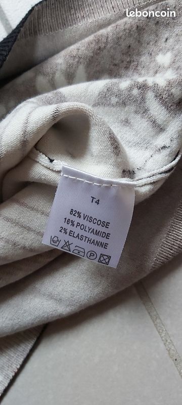 Pull manche 3/4 Taille 4 (image 5)