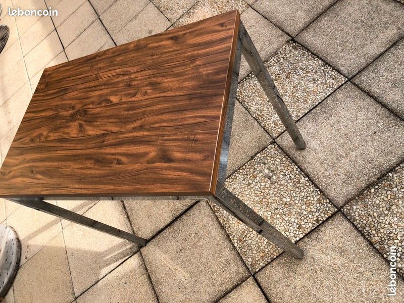 Console vintage chrome sansen design table décoration (image 1)