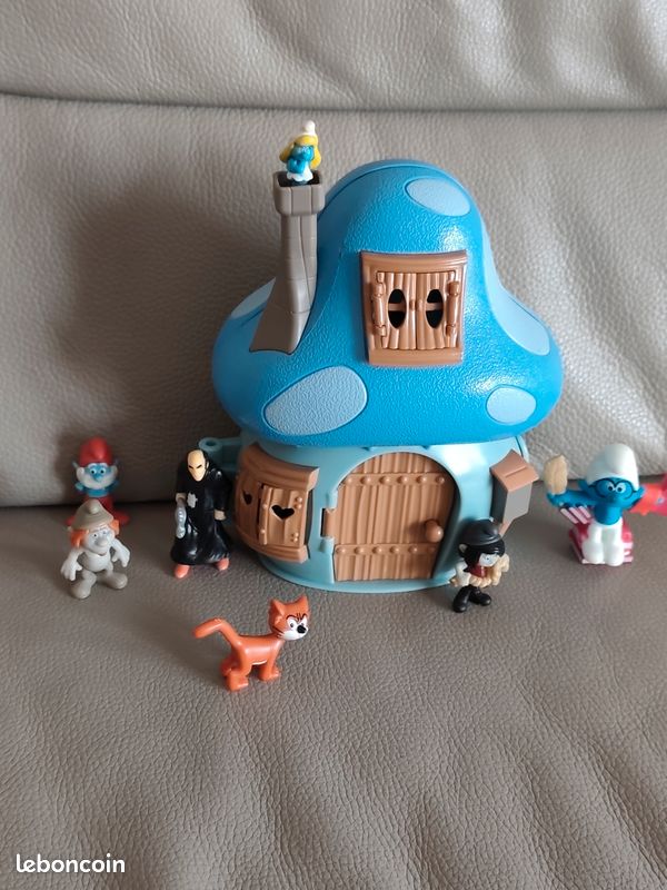 Maison bleue de 2016 +7 figurines kinder et autres Schtroumpf a lunettes gargamel azrael hackus Schtroumpfette vexy the Lost village smurf smurfen (image 3)