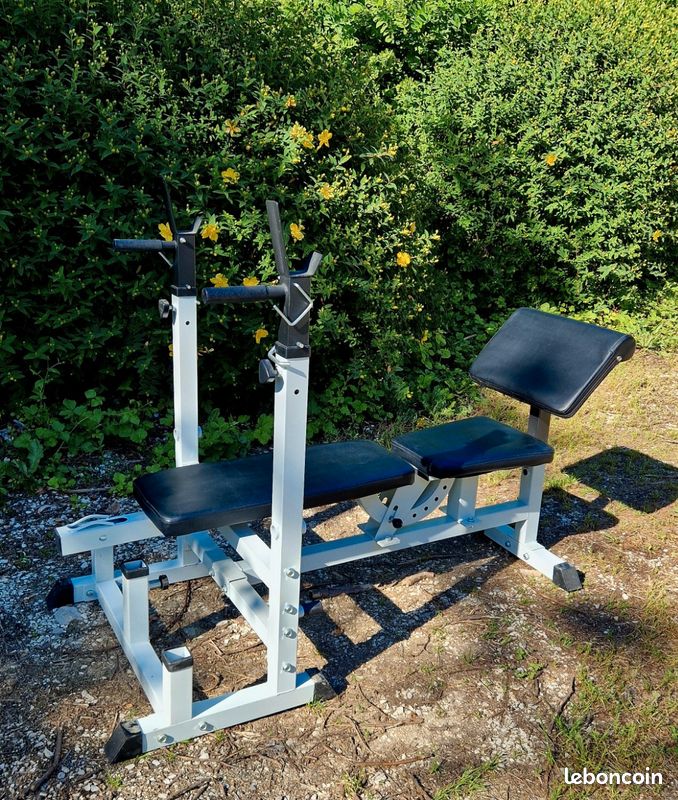 Banc De Musculation Gorilla Sports - Réglable En Hauteur, Support 200kg