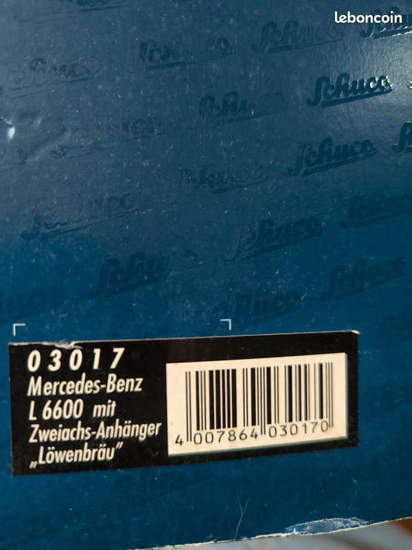 Miniature Schuco 1/43 - Mercedes-Benz L6600 Lowenbrau - Camion Publicitaire