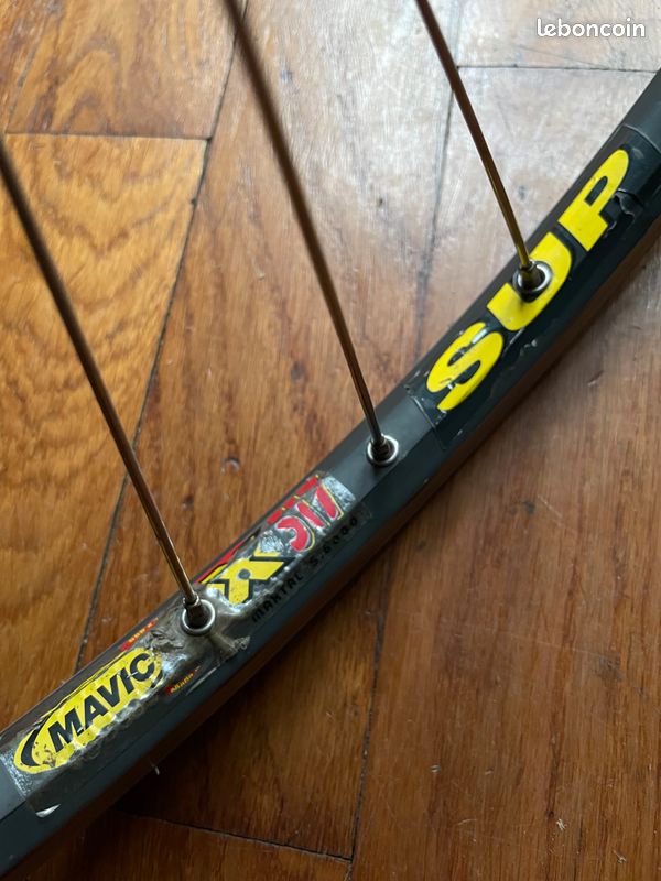 Paire De Roues Rétro VTT 26 Mavic 217 Sup Moyeux Sachs Quartz 32 Trous