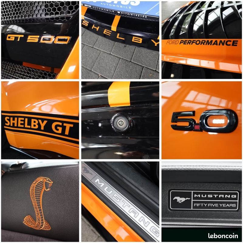 FORD Mustang GT Fifty Five Years Edition 5.0 V8 460 ch BVA10 – Twister Orange – Caméra – R19 (image 14)