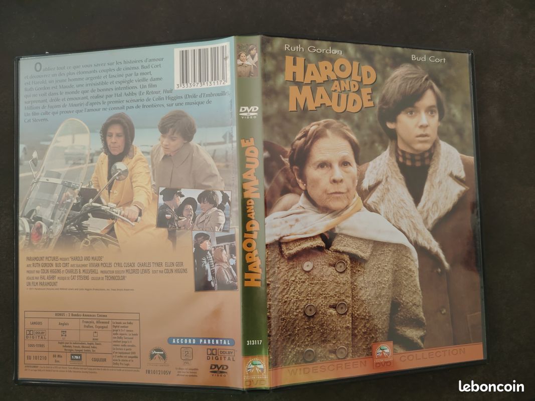 DVD ... HAROLD AND MAUDE ... Ruth GORDON, Bud CORT / Hal ASHBY - DVD ...