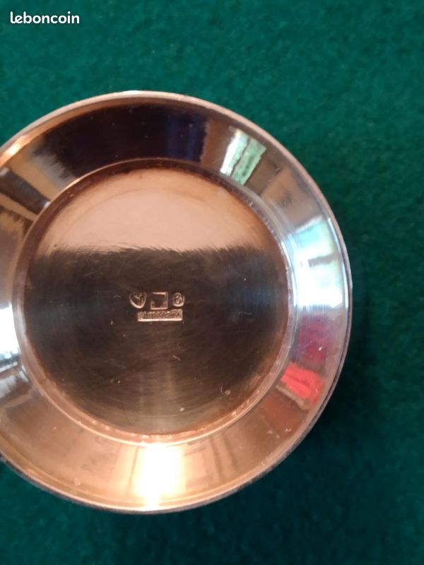 Timbale En Métal Argenté St Medard Par Letang & Rémy – Bol Vintage Déco