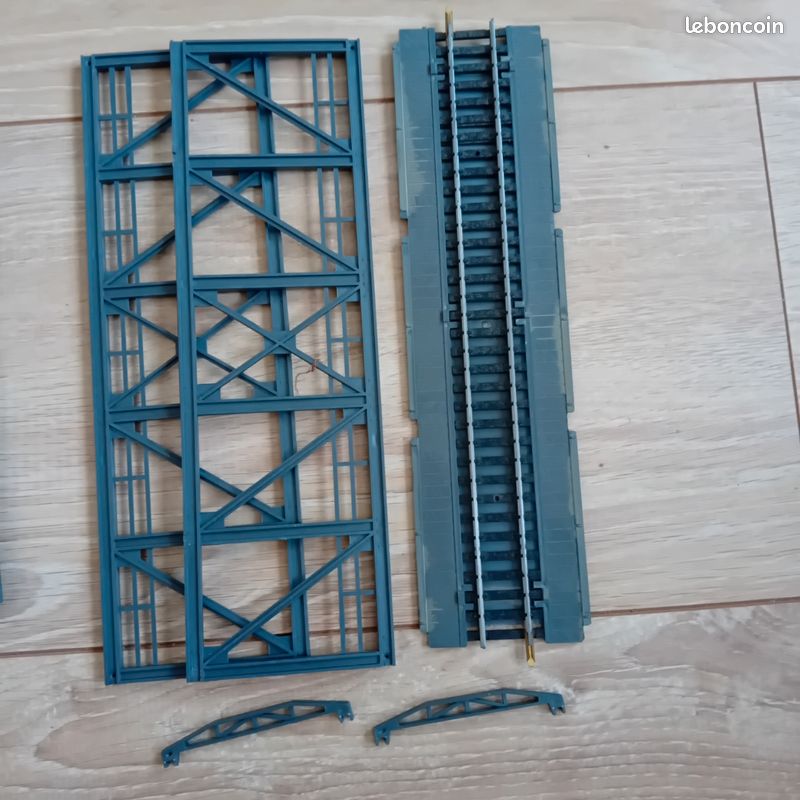 Lot De 11 Passages Supérieurs Jouef – Avec Barrières/pont – Train électrique Vintage 1980
