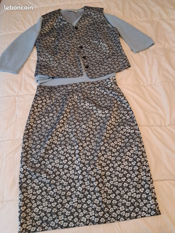 Ensemble de fête tissu irisé (image 2)