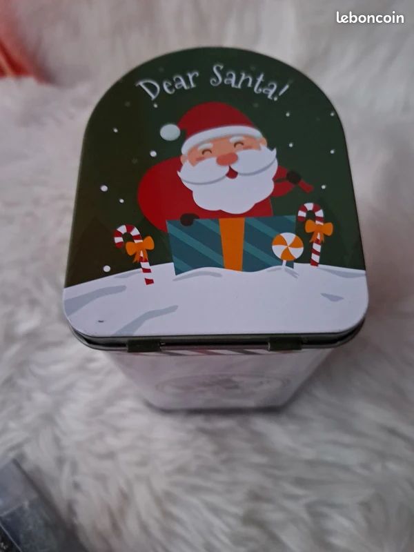 Boîte Aux Lettres Du Père Noël Lemax - Figurine En Polyresine Pour Village De Noël, Dimensions 5.2 X 5.2 X 4 Cm