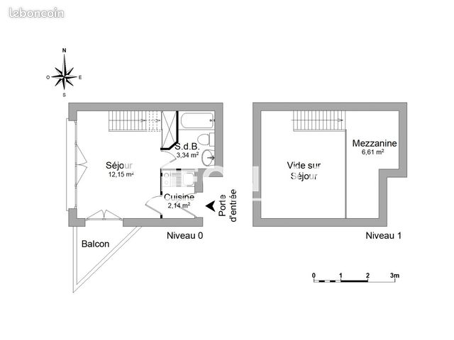 Appartement 1 pièce 24 m² · à Rennes · 24 m² · 563 €/mois