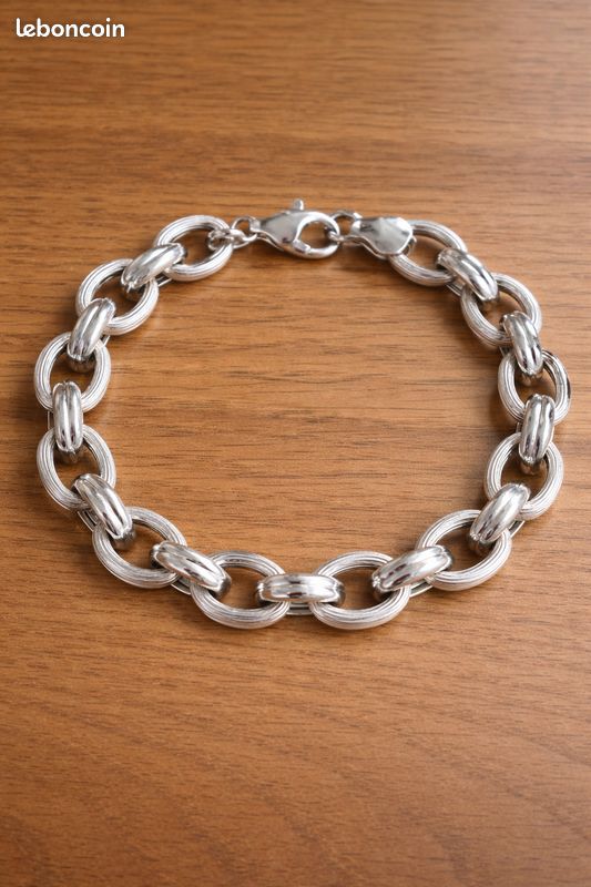 Bracelet Maillons En Argent 925 Poinçonné - Neuf Avec étiquettes