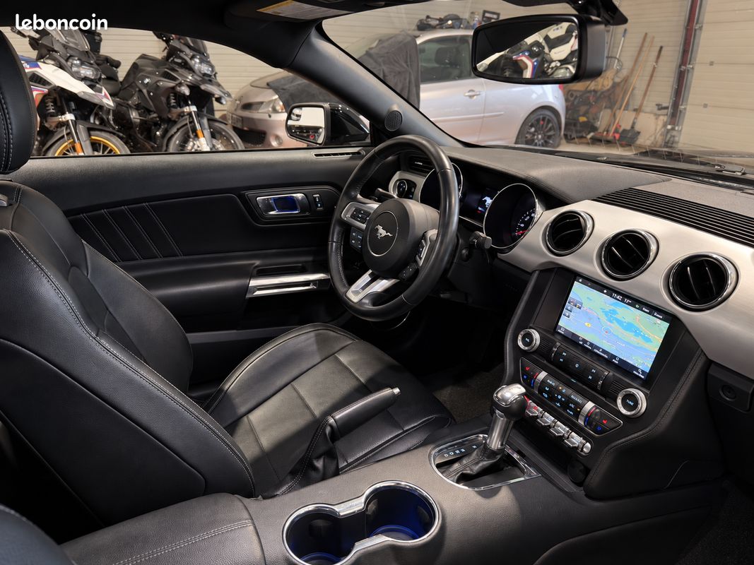 FORD MUSTANG GT V8 5L 441CH BVA 6 - En stock / Homologuée / Borla / Clim / Cuir (image 4)