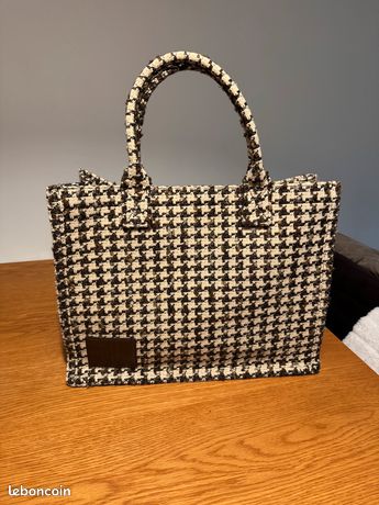 Sac cabas en tweed Sandro Accessoires Bagagerie