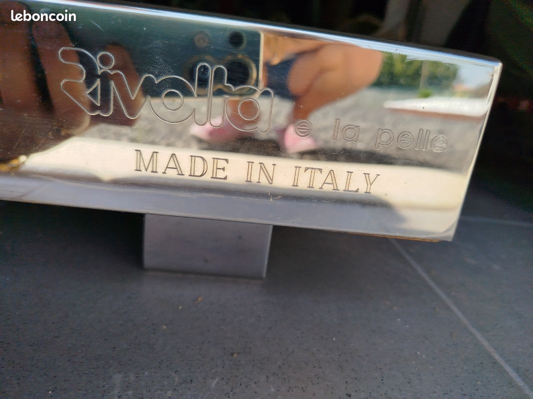 Table basse acier rivolta la pelle (image 4)