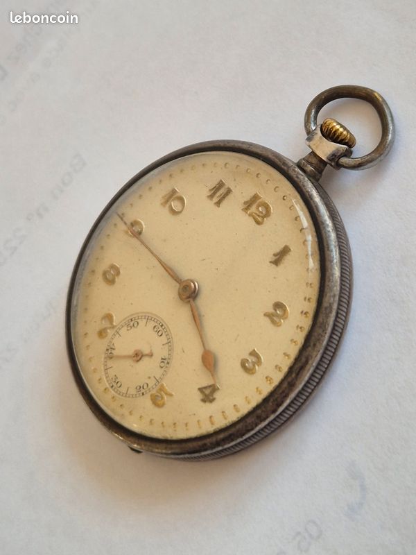 Montre à Gousset Ancienne En Argent - De Poche - Ne Fonctionne Pas - Pièce Vintage