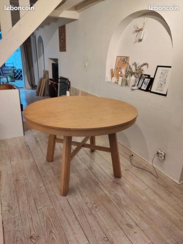 Table ronde extensible 4 à 8 couverts, Zebarn - La Redoute (image 1)