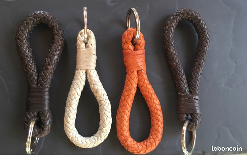 Porte clef en cuir tressé DRAGON, (image 4)
